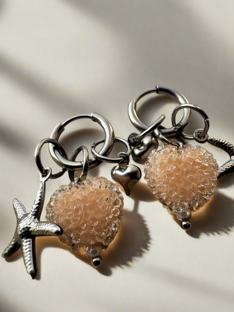 #candypeach earrings