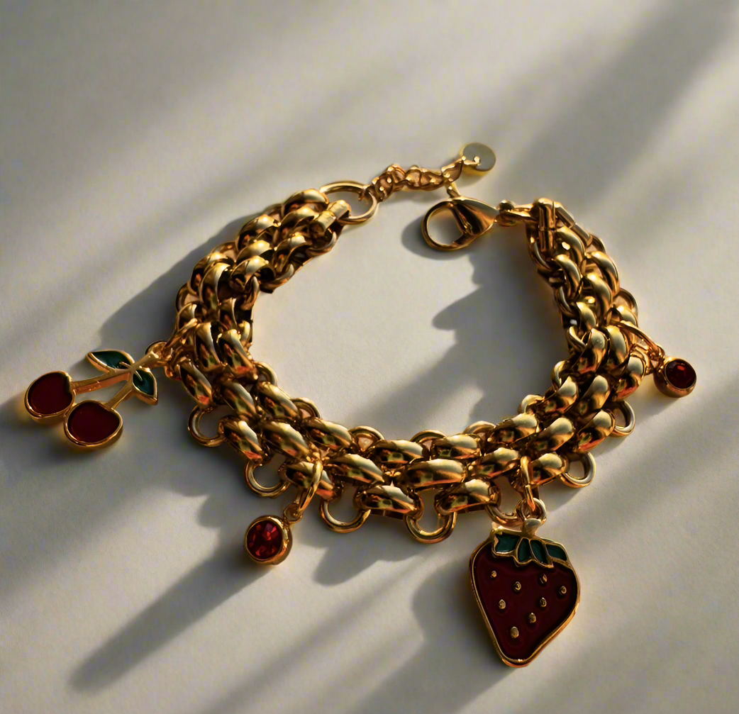 #strawberrycherry bracelet