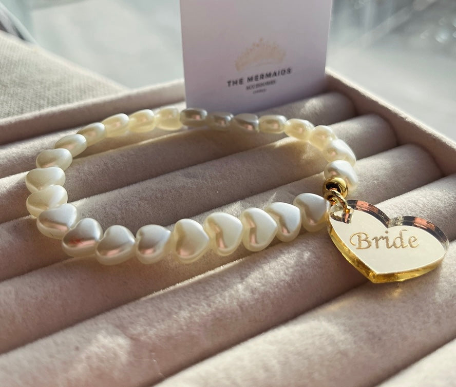 #bride pearl bracelet